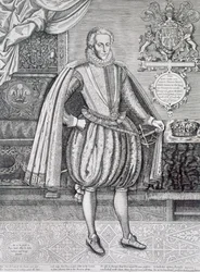 Porträt von Henry, Prinz von Wales (1594-1612) aus dem Book of Kings, graviert von Renold Elstrack (1571-c.1630) 1612